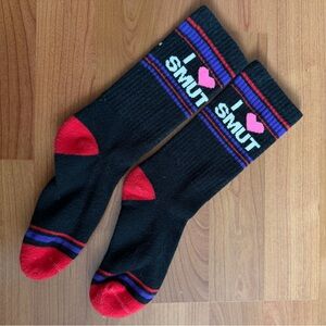 “I Love Smut” Socks - Bookish Books Reader Reading